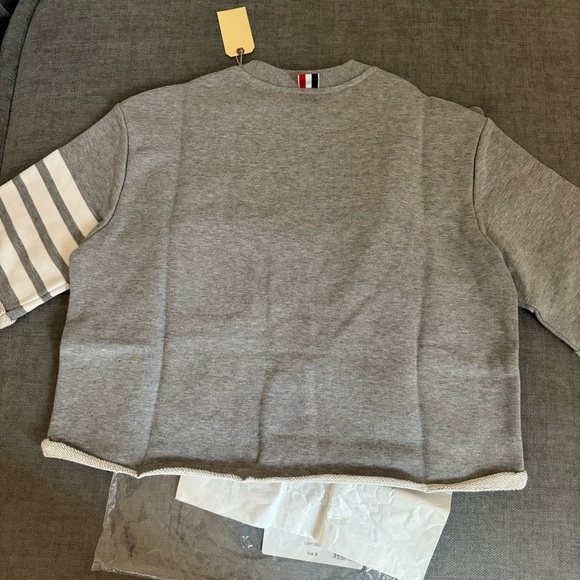 Thom Browne 4-bar cutoff boxy tee NWT size38 - Picture 5 of 9